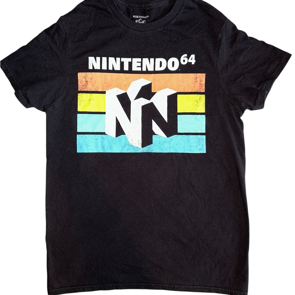 Nintendo 64 Black Cotton T-Shirt